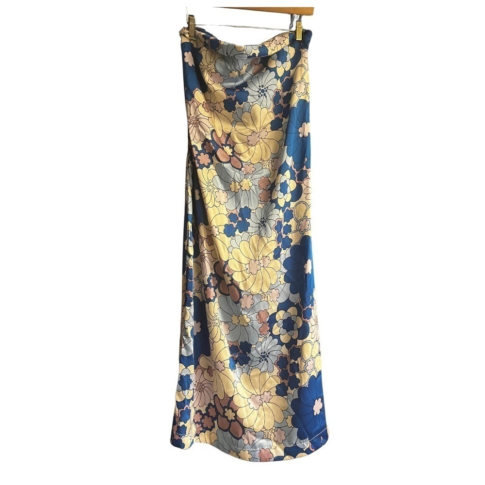 Strapless Floral Dress